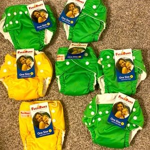 FuzziBunz NWT cloth diaper bundle